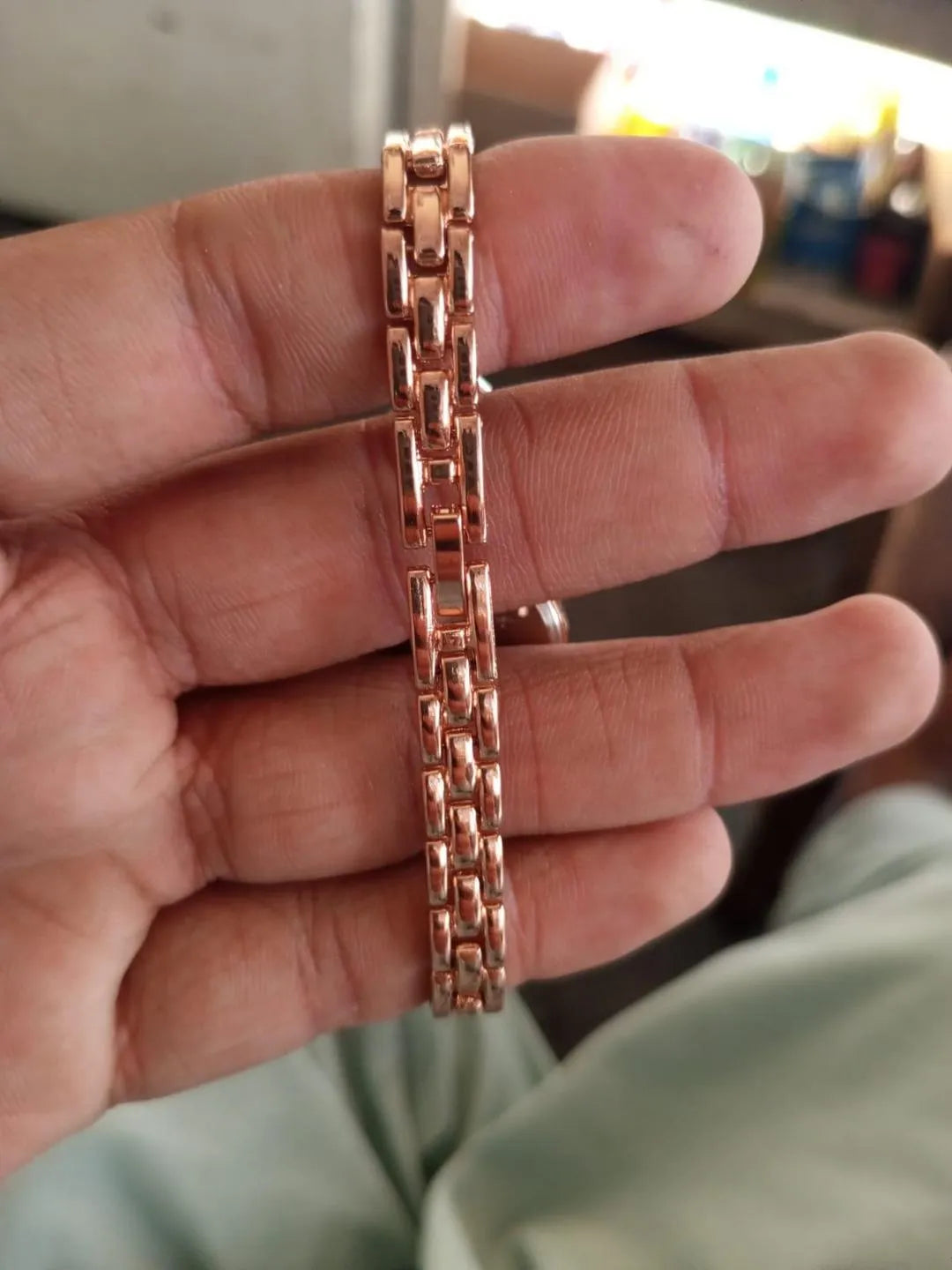 Rose Gold Tuff Time Quartz Cocktail Watch with Crystal Bezel